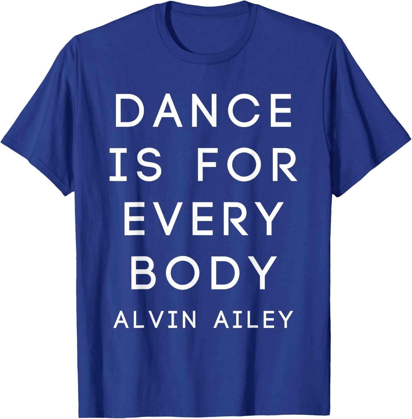 Modern Dance Shirts: Alvin Ailey - Adults - Black - Short Sleeve - Small - Classic Fit T-Shirt - T-Shirt | Royal