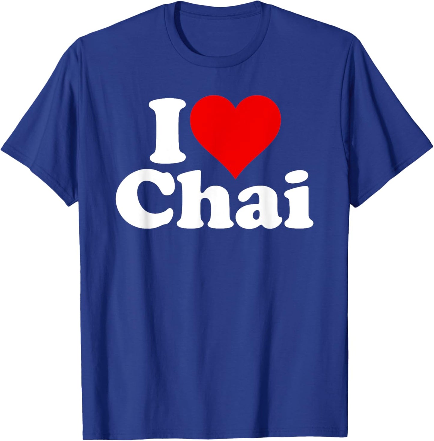 I Love Heart Chai Tea T-Shirt - T-Shirt | Royal