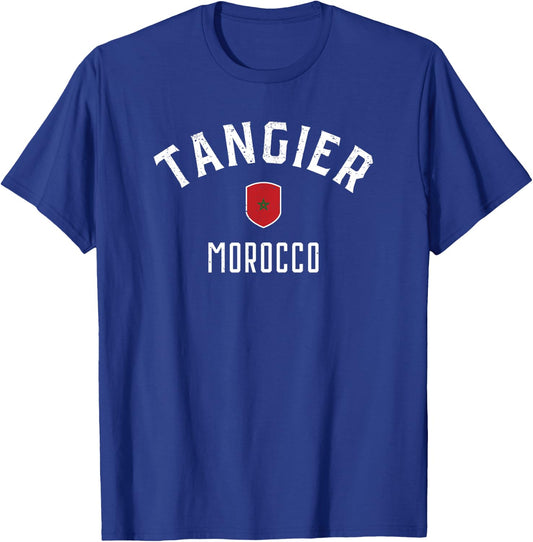 Tangier Morocco - Moroccan Flag Tangier T-Shirt - T-Shirt | Royal