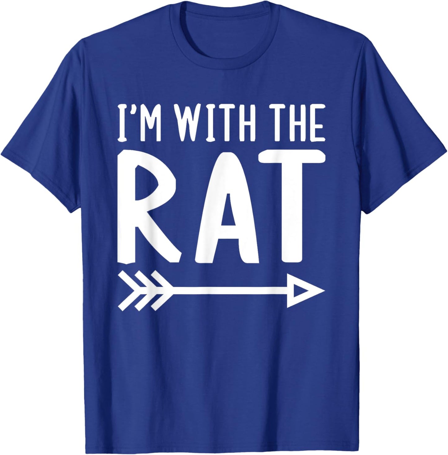 I'm With The Rat Funny Matching Halloween Couple Costume T-Shirt - T-Shirt | Royal