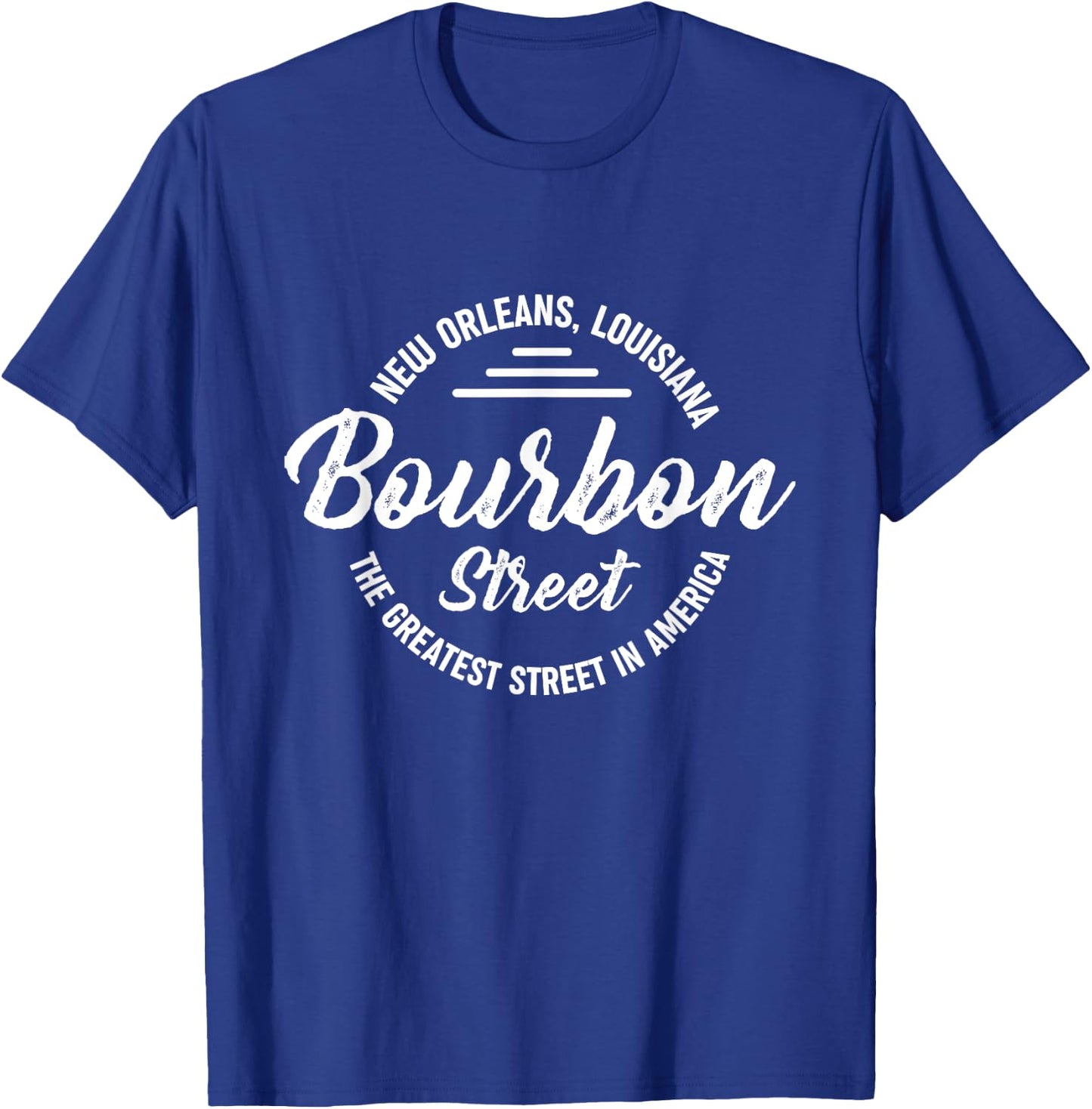 Louisiana New Orleans Bourbon Street Greatest In America T-Shirt - T-Shirt | Royal