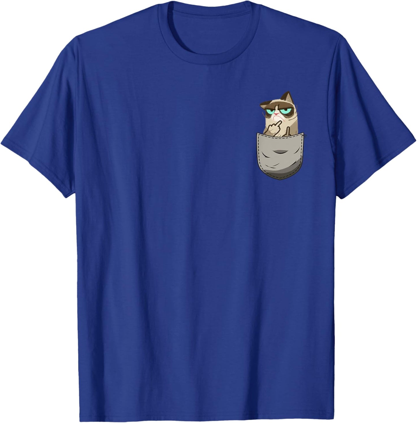 Cat Flipping Off Funny Animal Meme Sarcastic Kitten Owner Women T-Shirt - T-Shirt | Royal
