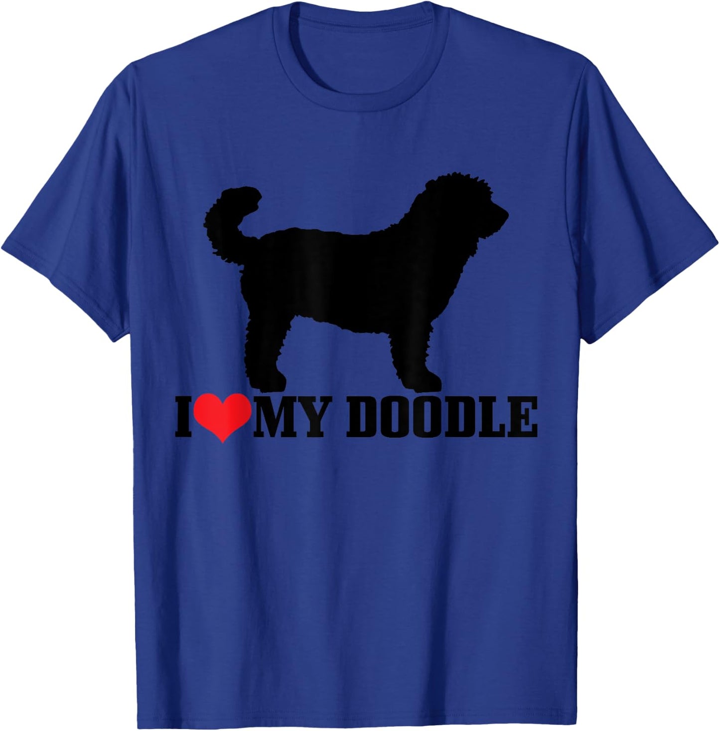 Goldendoodle I Love My Doodle Labradoodle Golden Doodle Dog Men Women Girls Kids T-Shirt - T-Shirt | Royal