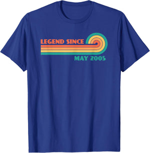 Legend Since May 2005 T-Shirt - T-Shirt | Royal
