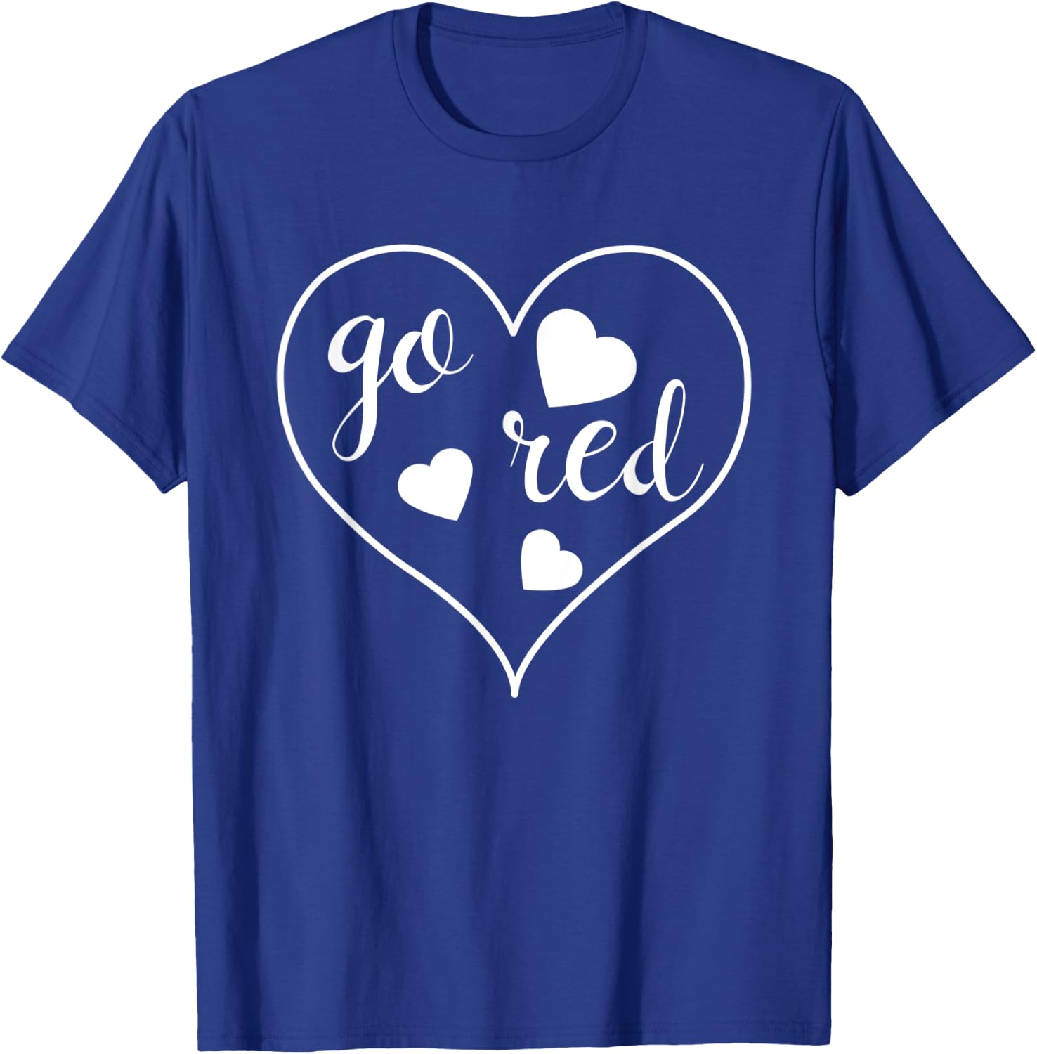 Go Red Heart Disease Awareness Gifts Men Kids Boys T-Shirt - T-Shirt | Royal