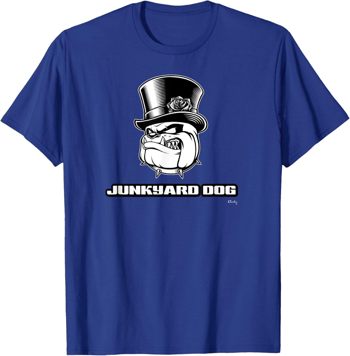 Junkyard Dog | Gym Strong Weightlifter T-Shirt - T-Shirt | Royal