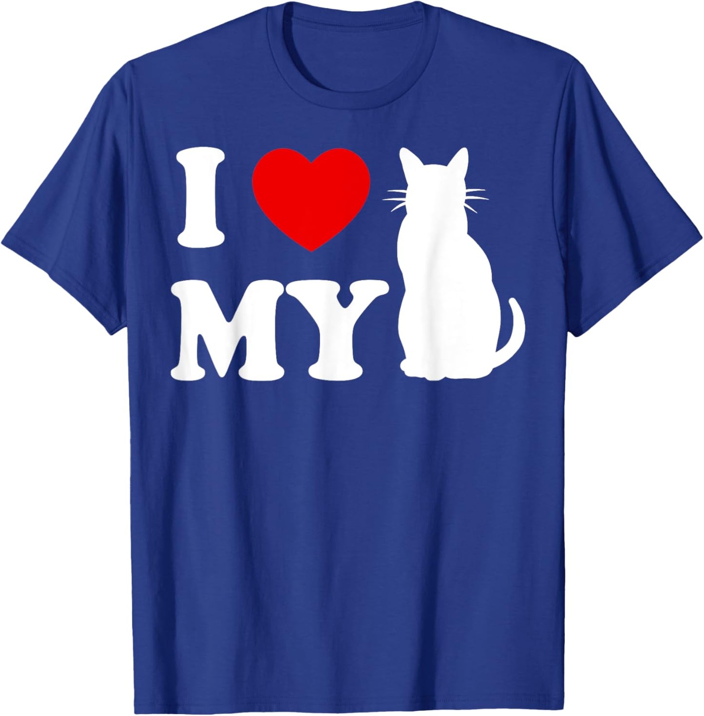 I Love Your Cats Pet Heart Cat Kitten Lover Valentines BF GF Men Women T-Shirt - T-Shirt | Royal