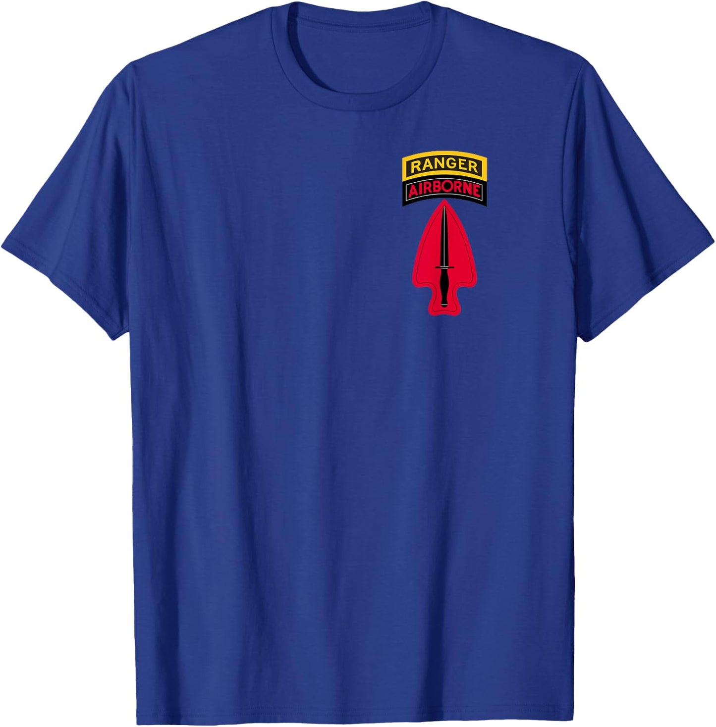 USASOC Shirt - Delta Force Shirt - with Ranger Tab SFOD-D T-Shirt - T-Shirt | Royal