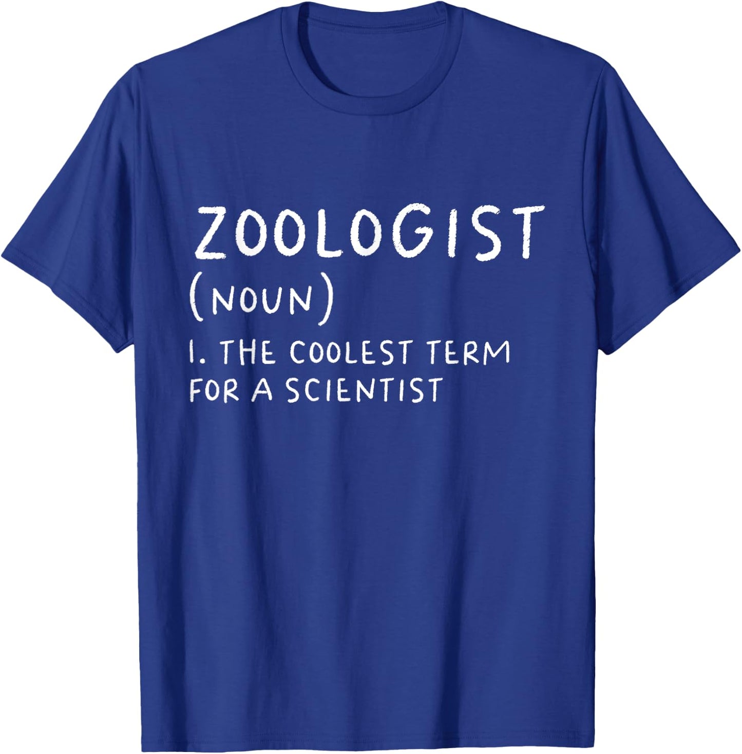 Zoologist Definition Funny Zoology Scientist Science Teacher Women Girls Kids T-Shirt - T-Shirt | Royal