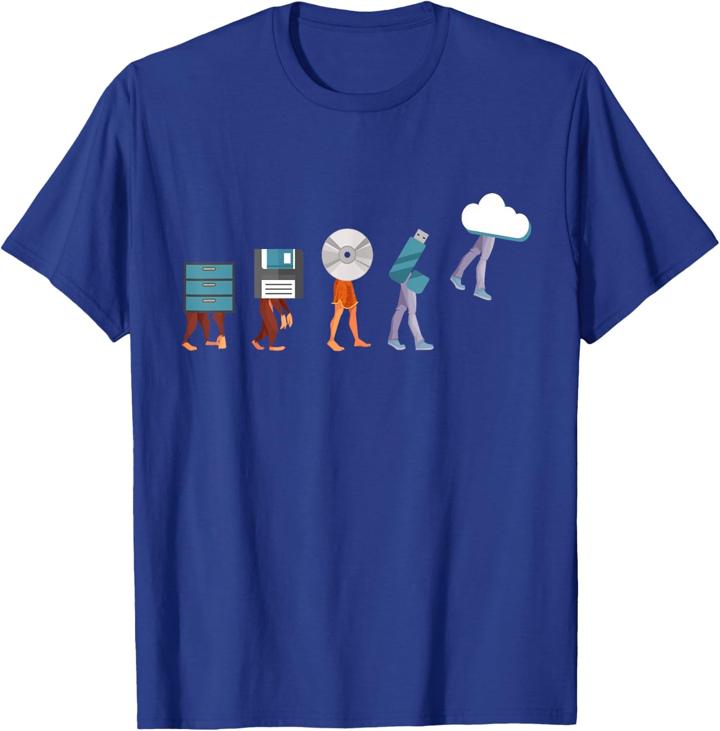 Funny Retro Vintage Computer Engineer Coding Geek Programmer T-Shirt - T-Shirt | Royal