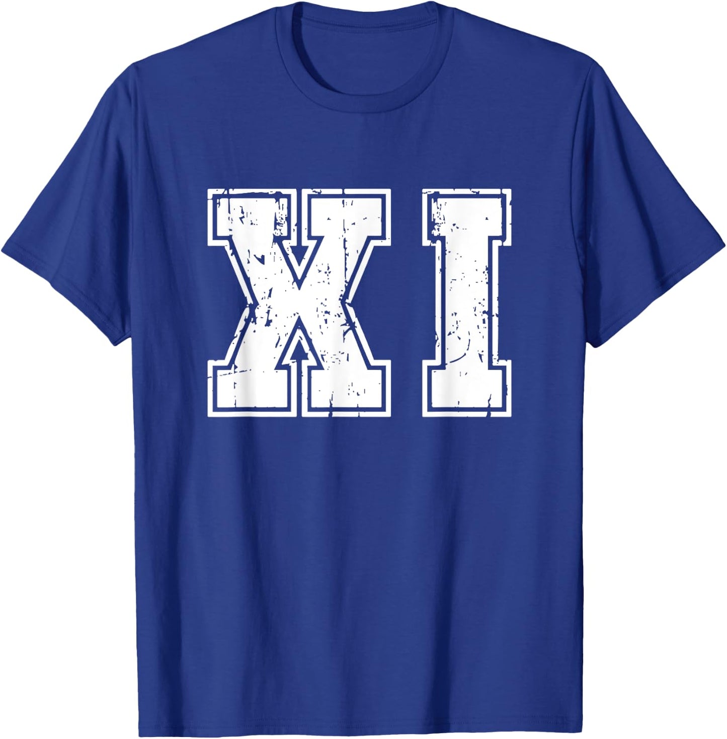 Roman Numeral 11th Birthday 11 Years Old Roman Number T-Shirt - T-Shirt | Royal