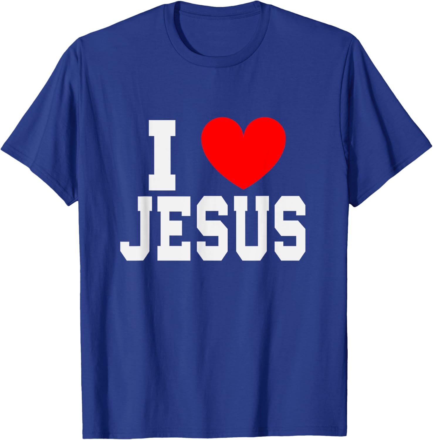 I Love Jesus T-Shirt - T-Shirt | Royal