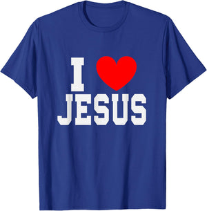 I Love Jesus T-Shirt - T-Shirt | Royal
