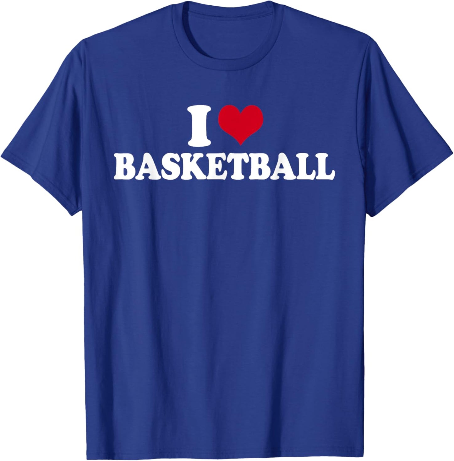 I Love Basketball T-Shirt - T-Shirt | Royal
