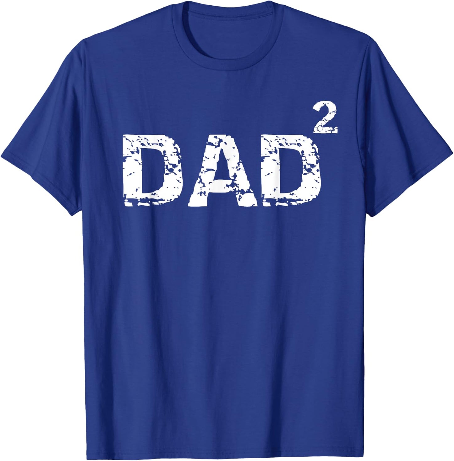 Father's Day Gift from Kids Dad of 2 Funny Dad Squared T-Shirt - T-Shirt | Royal