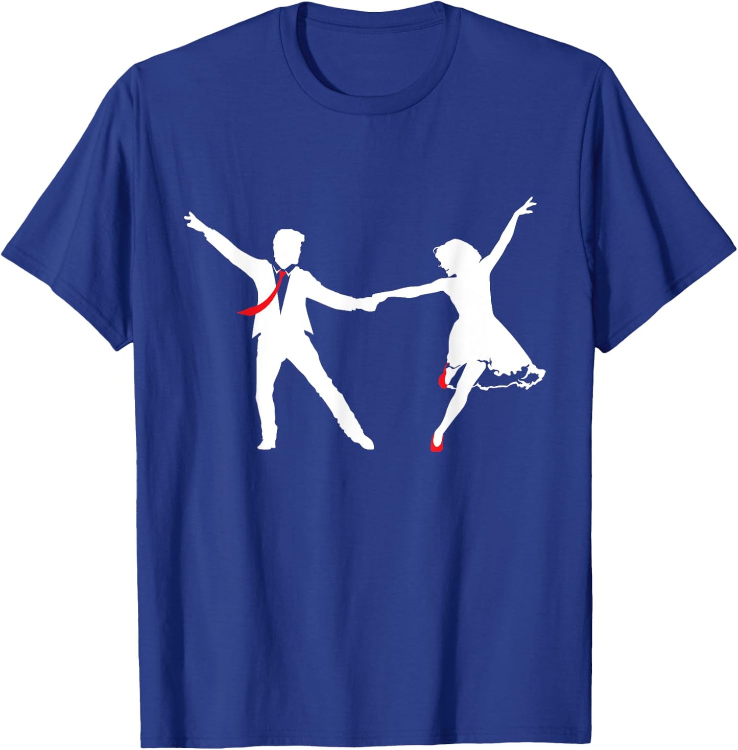 Swing Dance Couple - Dance School Swing Dance Swing Music Dancing T-Shirt - T-Shirt | Royal