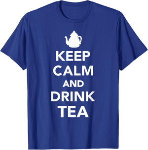 Keep calm and drink tea T-Shirt - T-Shirt | Royal
