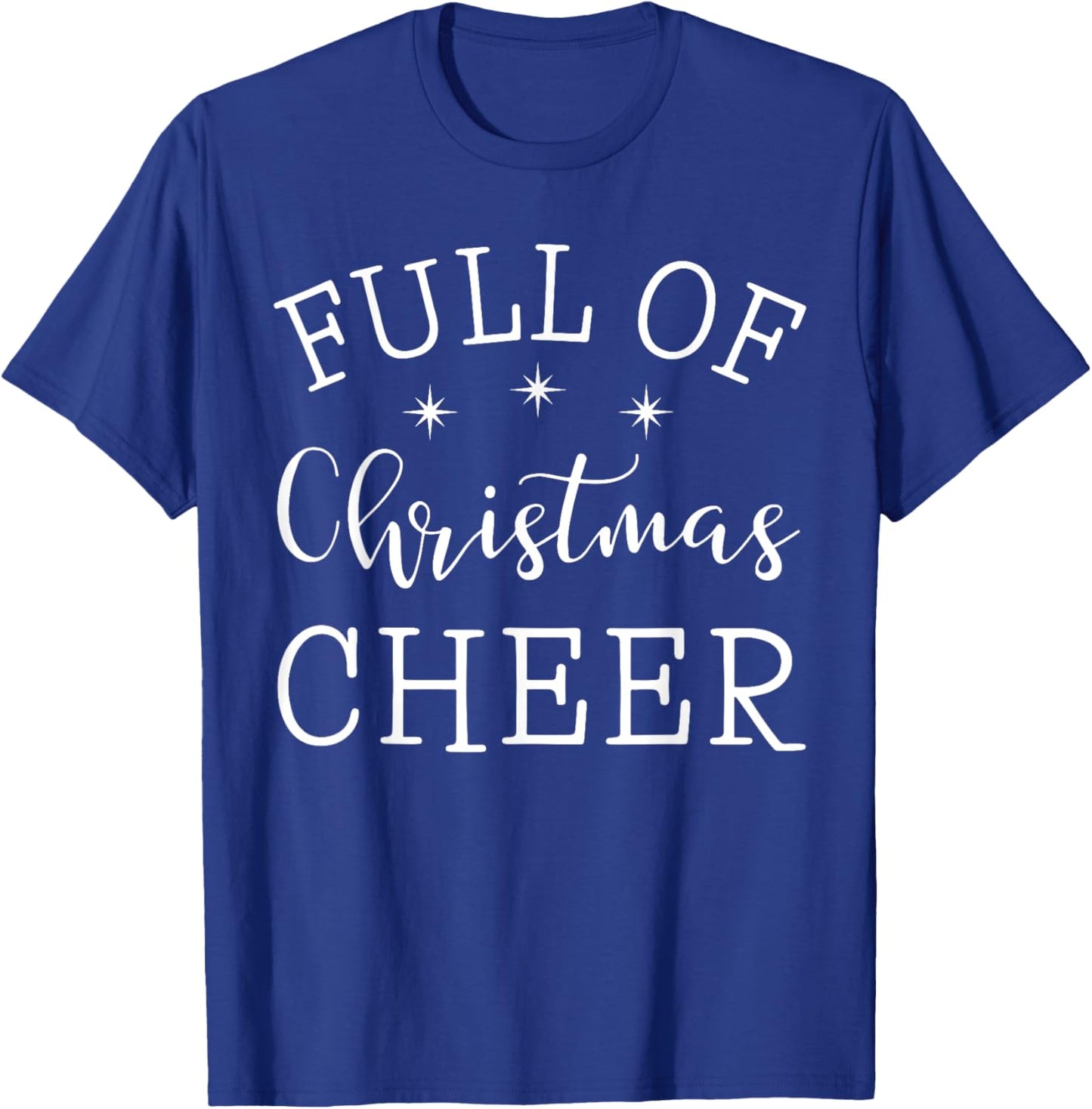 Full Of Christmas Beer And Christmas Cheer Couple Matching T-Shirt - T-Shirt | Royal
