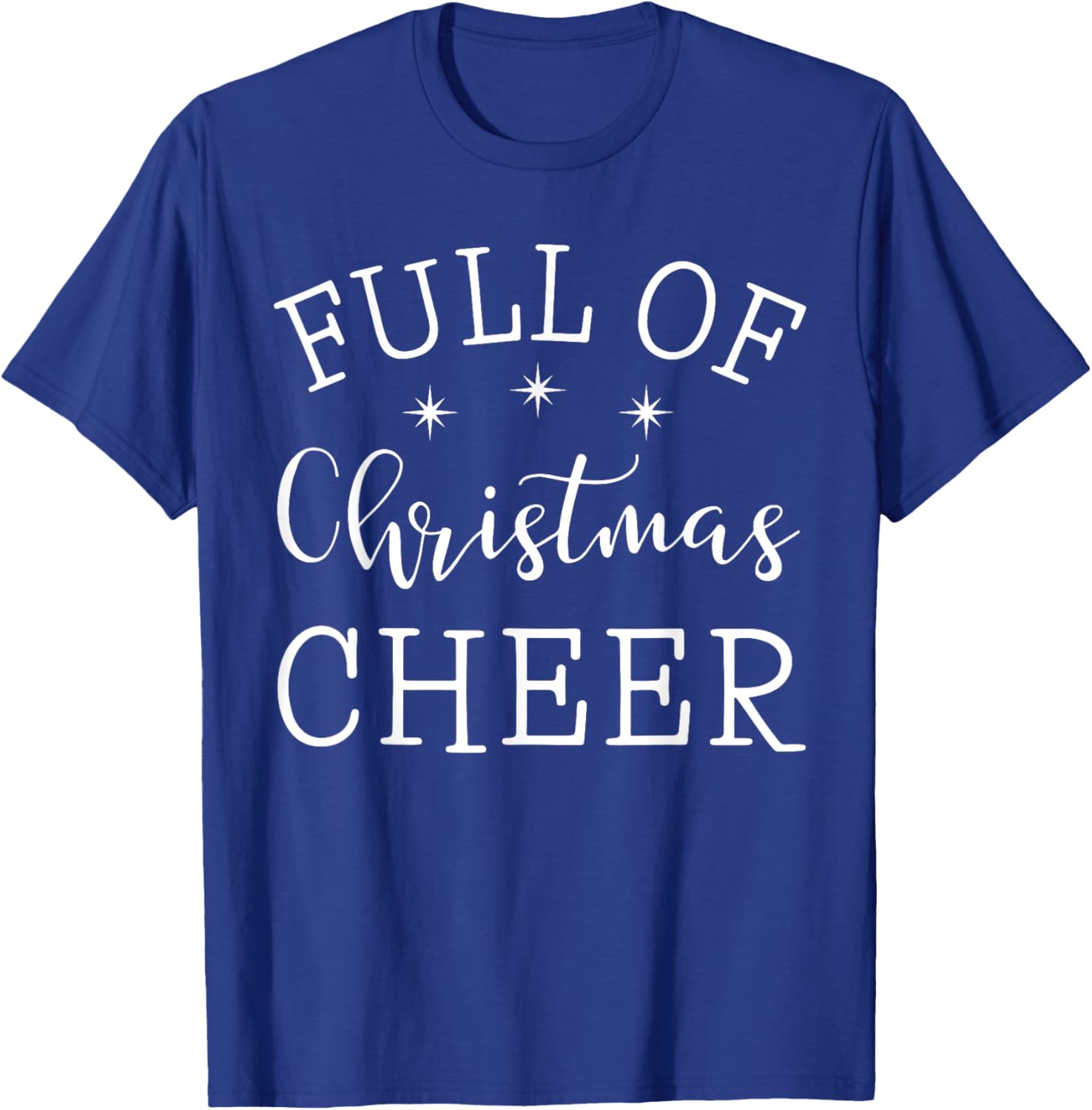 Full Of Christmas Beer And Christmas Cheer Couple Matching T-Shirt - T-Shirt | Royal