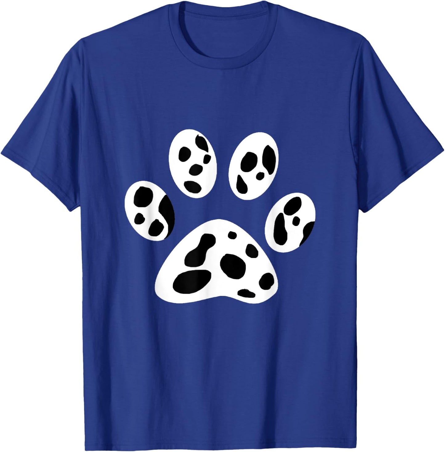 Dalmatian Dog Paw Pattern Dalmatians Puppy Breeder Men Women Girls Kids T-Shirt - T-Shirt | Royal