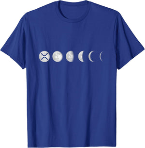 XRP Moon Ripple XRP Hodl Crypto Cryptocurrency T-Shirt - T-Shirt | Royal
