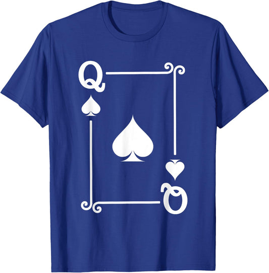 Playing Cards Costume - Queen Spades Card - Queen Card T-Shirt - T-Shirt | Royal