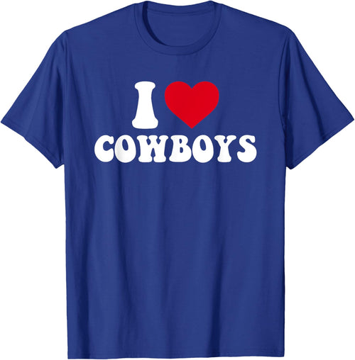 I Love Cowboys, I Heart Cowboys Funny Country Western