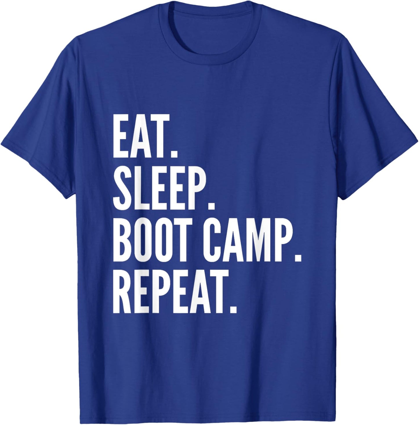 Eat Sleep Boot Camp Repeat Cool Fitness Workout Vintage T-Shirt - T-Shirt | Royal