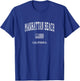 Manhattan Beach California CA Vintage American Flag T-Shirt - T-Shirt | Royal