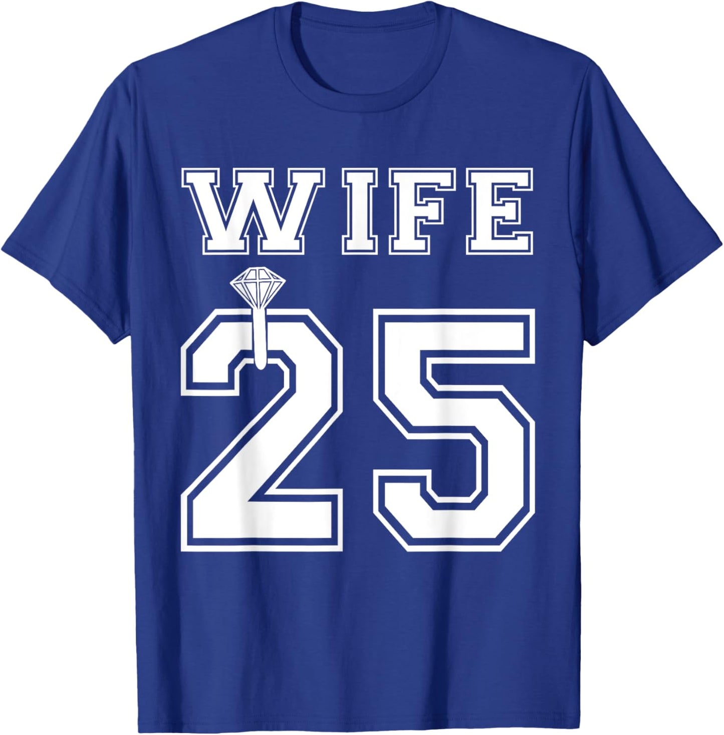 Wife 2025 Husband Matching Engagement Party Honeymoon T-Shirt - T-Shirt | Royal