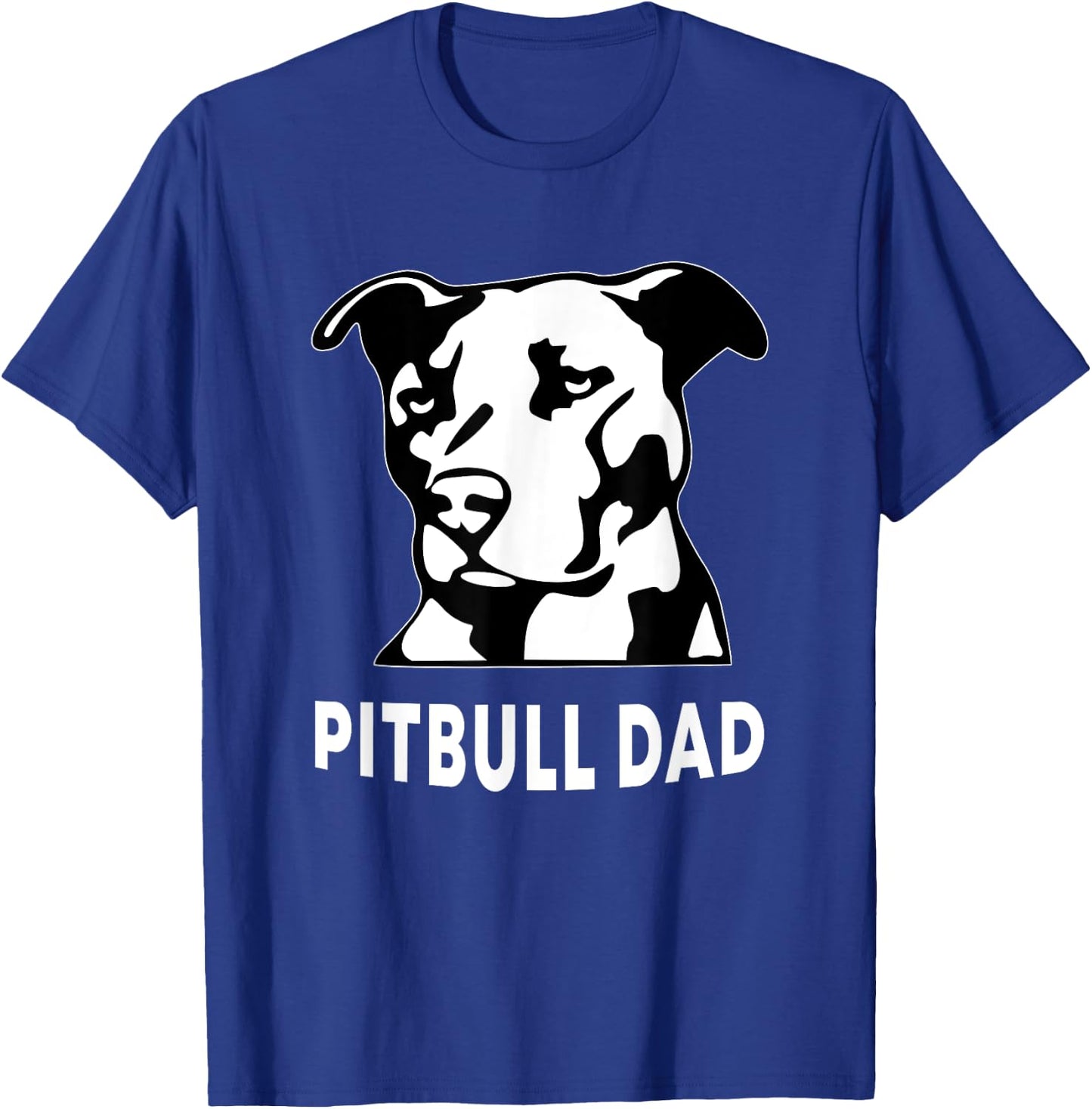 Proud Pitbull Dad Men's Pit Bull Dog Shirt T-Shirt - T-Shirt | Royal