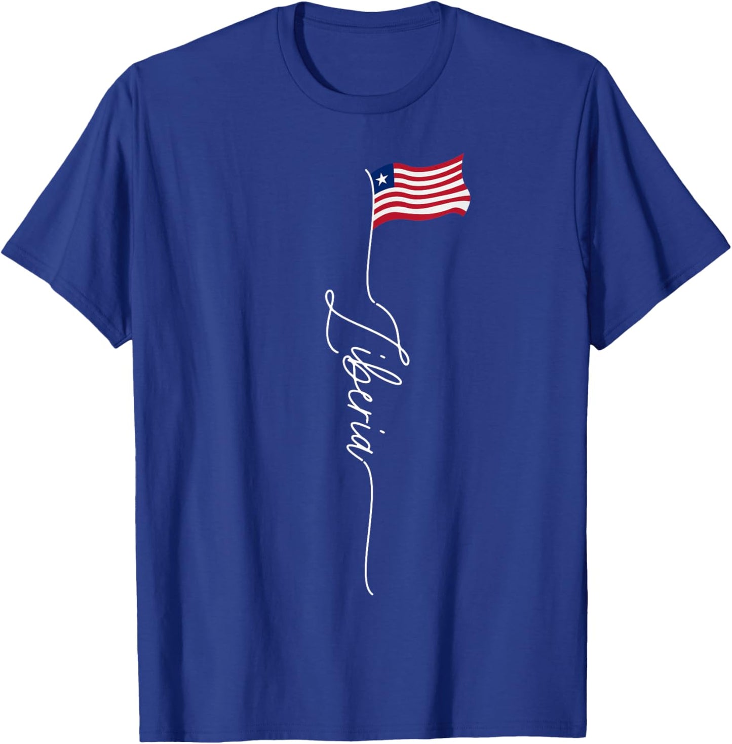 Liberia, Liberia Flag, elegant Liberian Patriotic Flag T-Shirt - T-Shirt | Royal