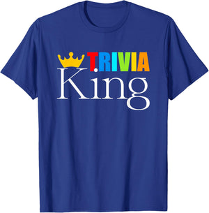 Trivia King - Funny Quiz Night T-Shirt - T-Shirt | Royal
