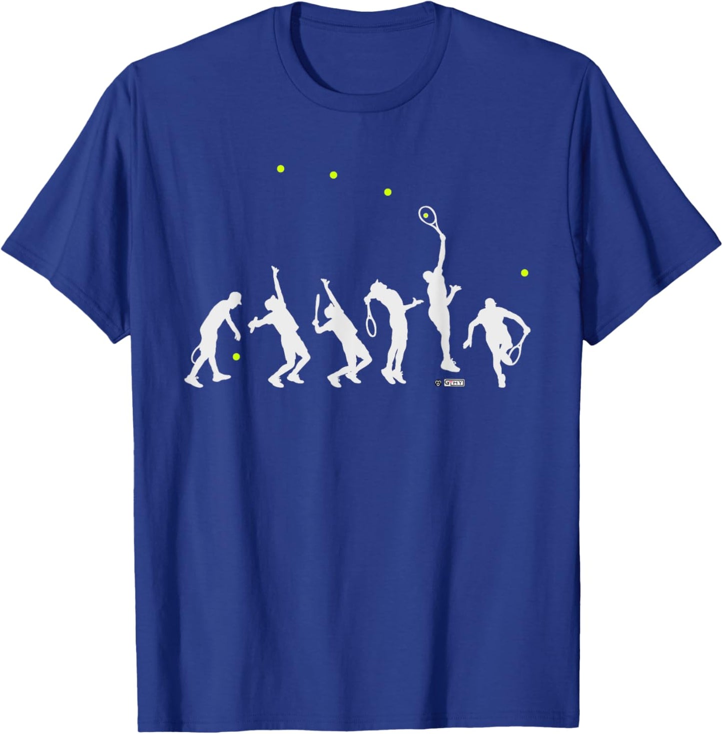 Big Tennis Serve, Tennis Silhouette Big Serve T-Shirt - T-Shirt | Royal