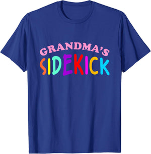 Shirts For Kids Grandma's Sidekick Kids Clothes T-Shirt - T-Shirt | Royal