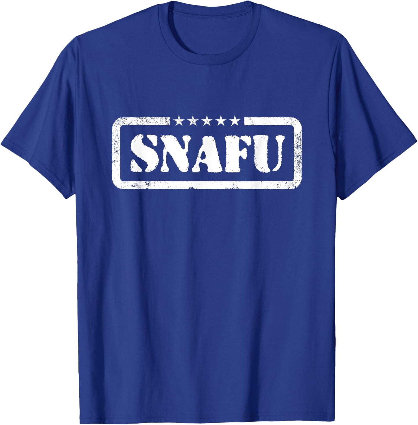 Funny Situation Normal SNAFU Soldier Military T-Shirt - T-Shirt | Royal