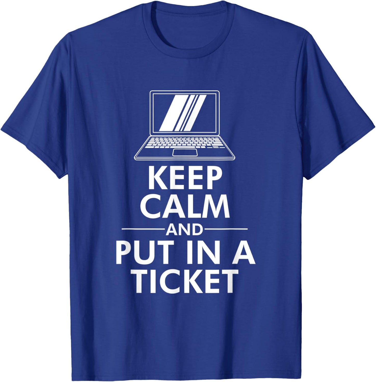 Funny Computer Tech Repair Geek and Tech Support T-Shirt - T-Shirt | Royal