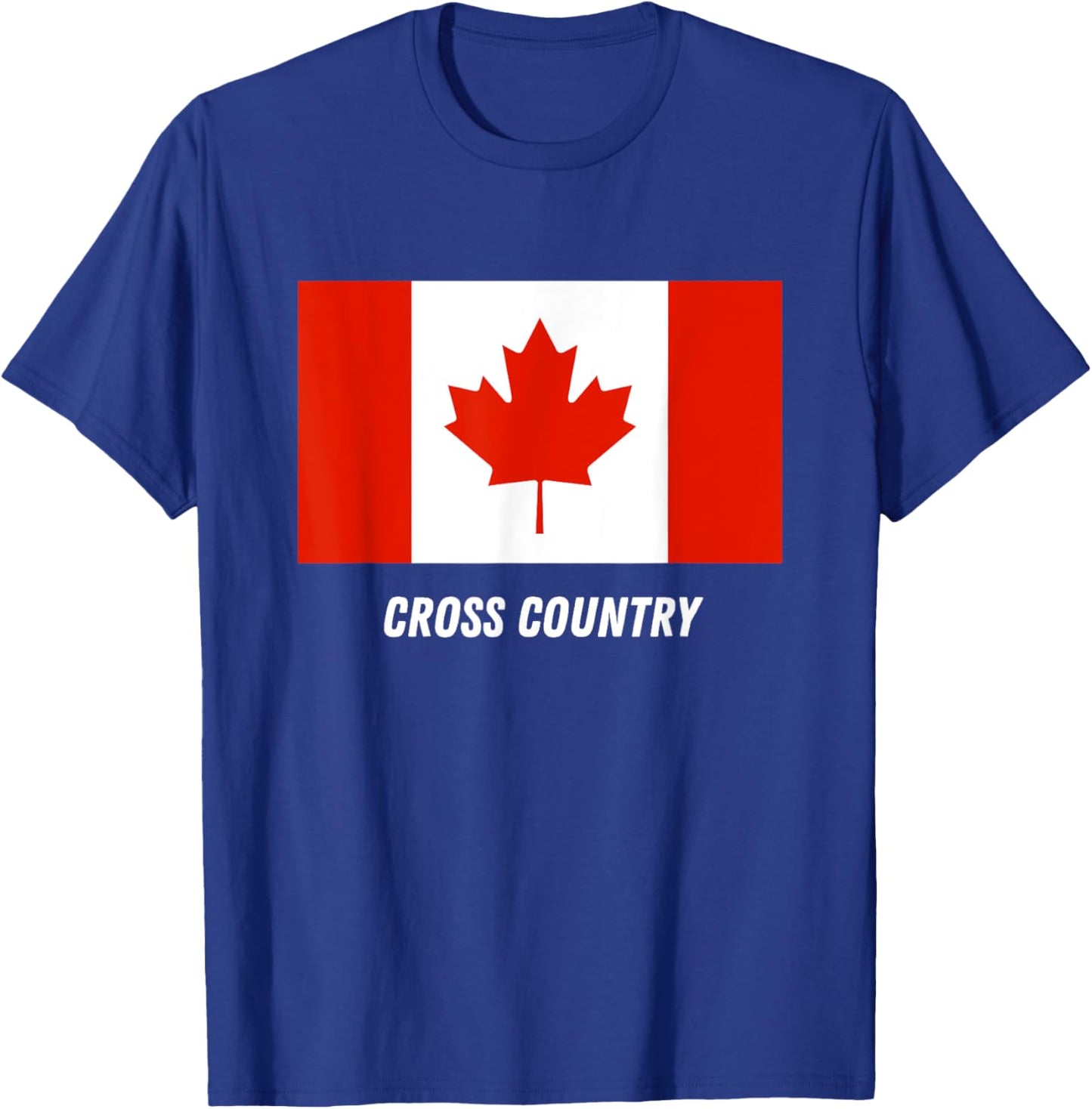 Patriotic Support Cross Country Canada Team Sport Canadian T-Shirt - T-Shirt | Royal