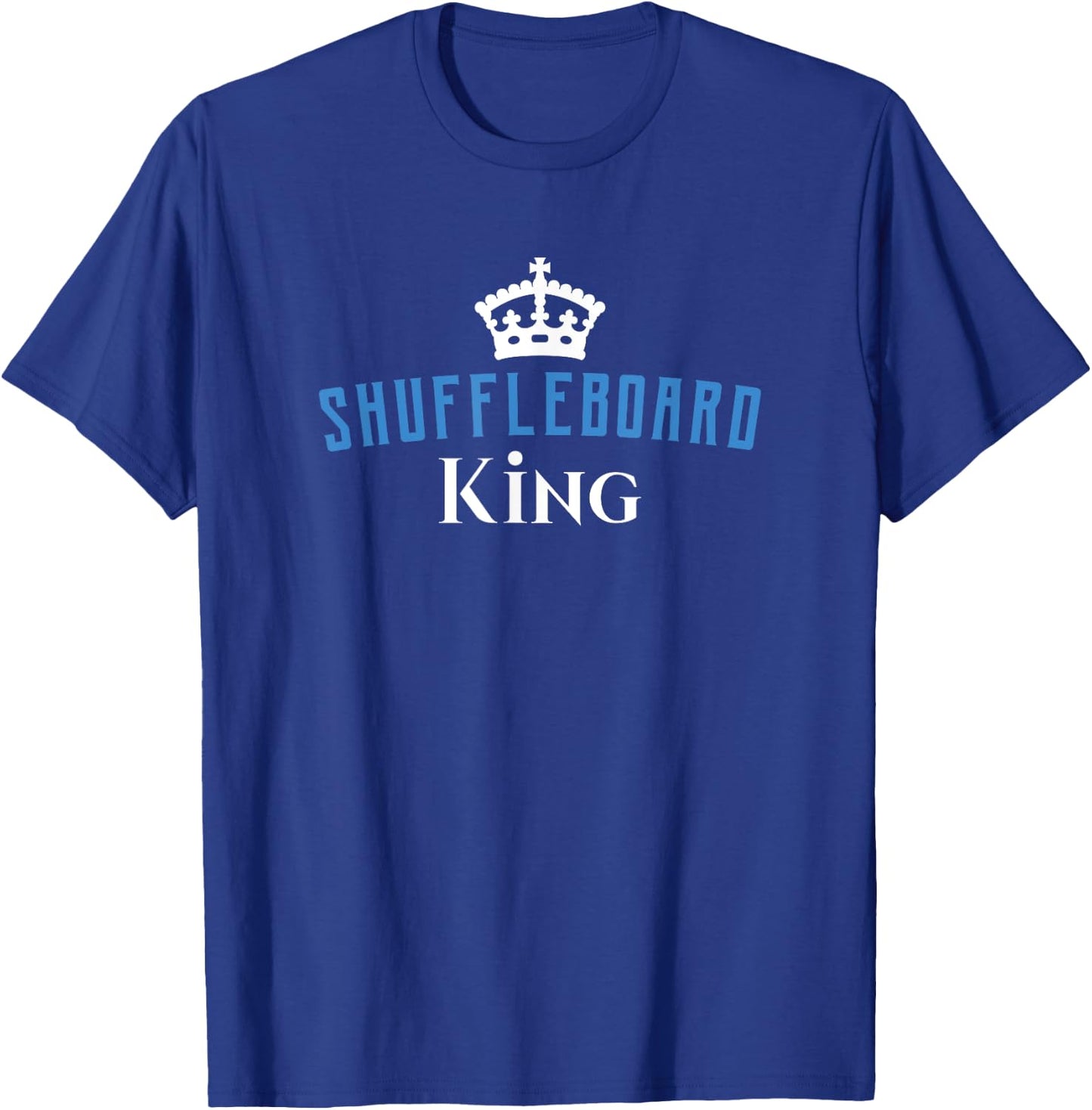 Funny Shuffleboard King T-Shirt - T-Shirt | Royal
