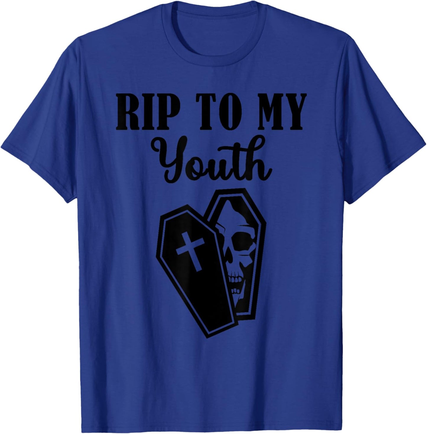 Rip to My Youth Funny Farewell to My Youth Halloween Party T-Shirt - T-Shirt | Royal