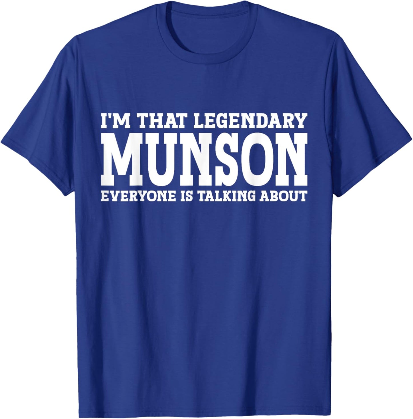 Munson Surname Funny Team Family Last Name Munson T-Shirt - T-Shirt | Royal