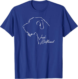 Irish Wolfhound Profil Dog Breed T-Shirt - T-Shirt | Royal
