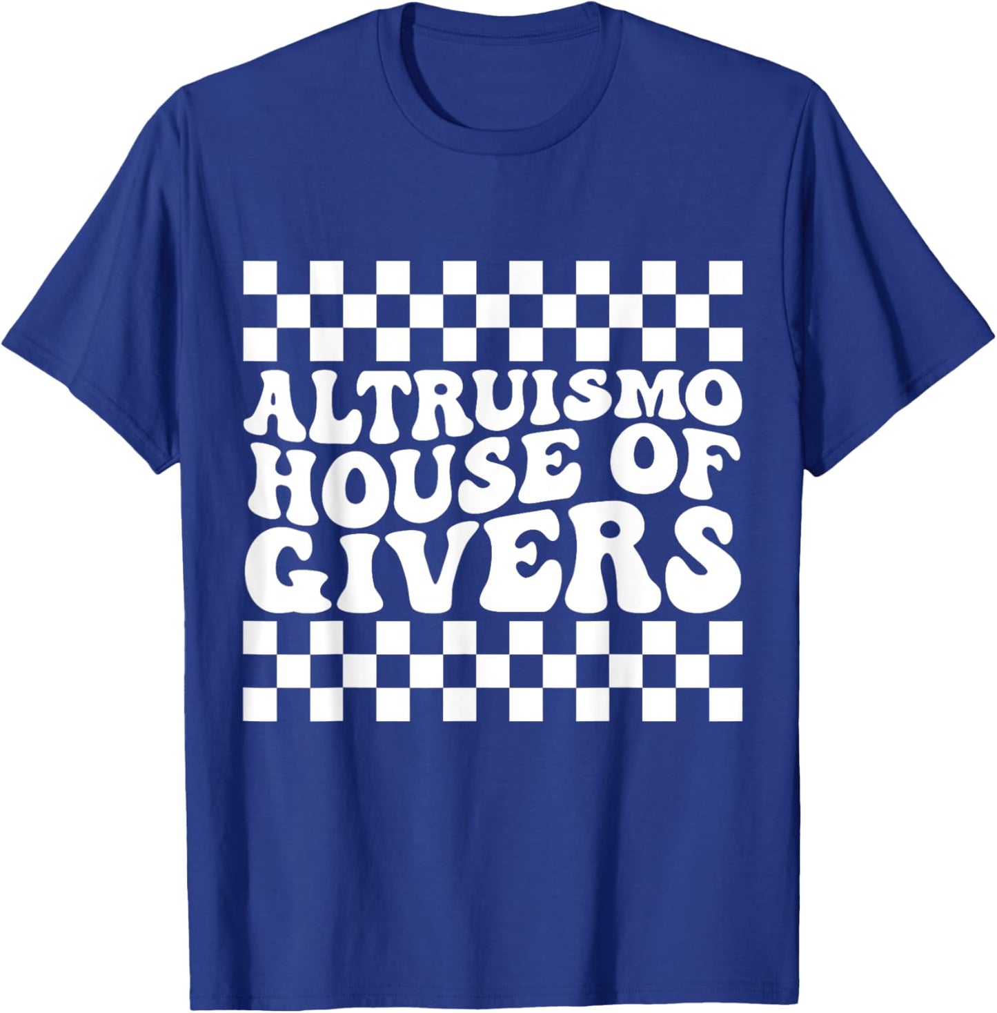 ALTRUISMO House Of Givers Black Retro Groovy Social ALTRUISM T-Shirt - T-Shirt | Royal