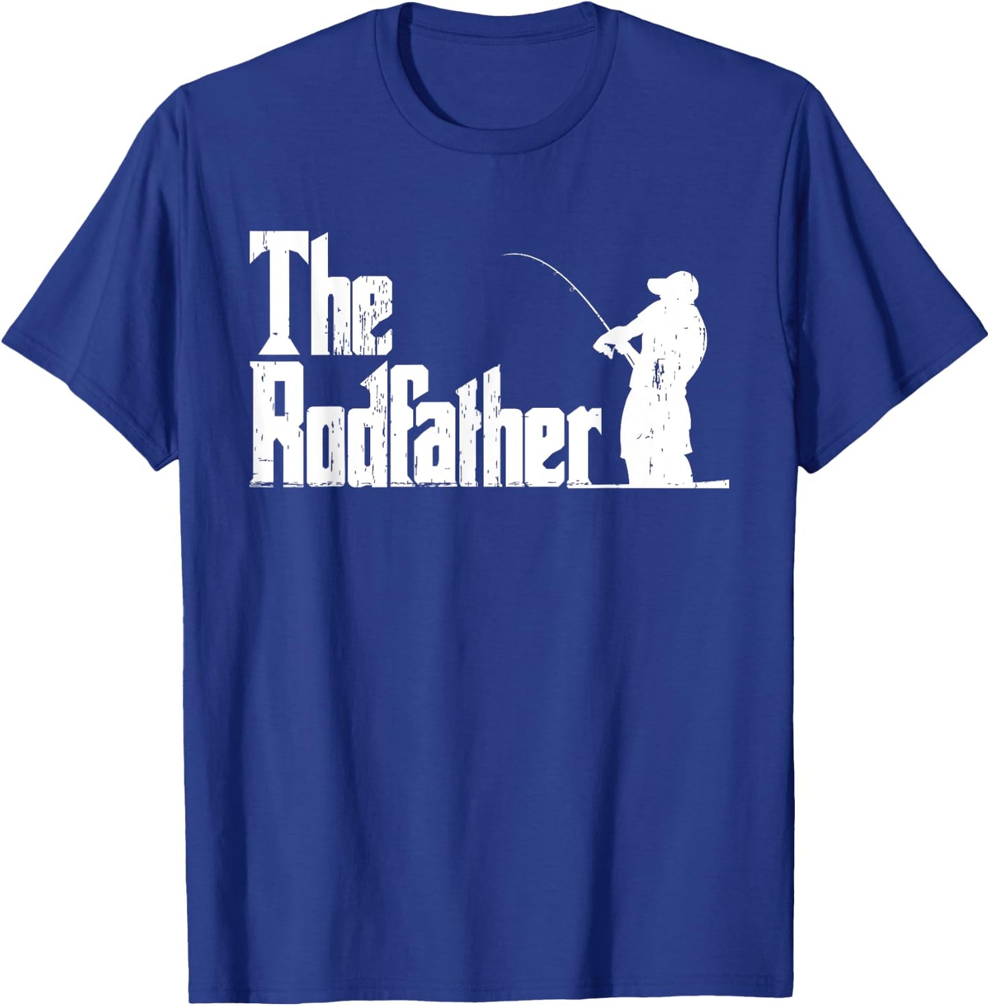 The Rodfather Funny Fishing Outdoor Fisherman Father's Day T-Shirt - T-Shirt | Royal