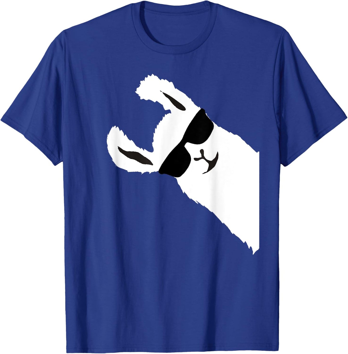 Funny Llama Alpaca With Sunglasses T-Shirt - T-Shirt | Royal