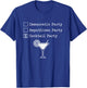 Democratic Republican Cocktail Party Voter Anti-Politics T-Shirt - T-Shirt | Royal