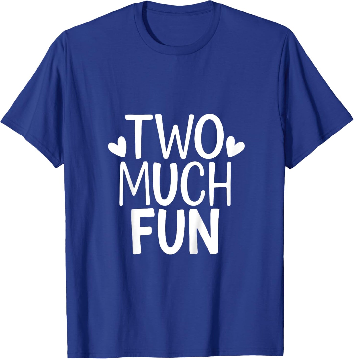 2nd Birthday Girl Boy Party Two Much Fun Second Toddler T-Shirt - T-Shirt | Royal