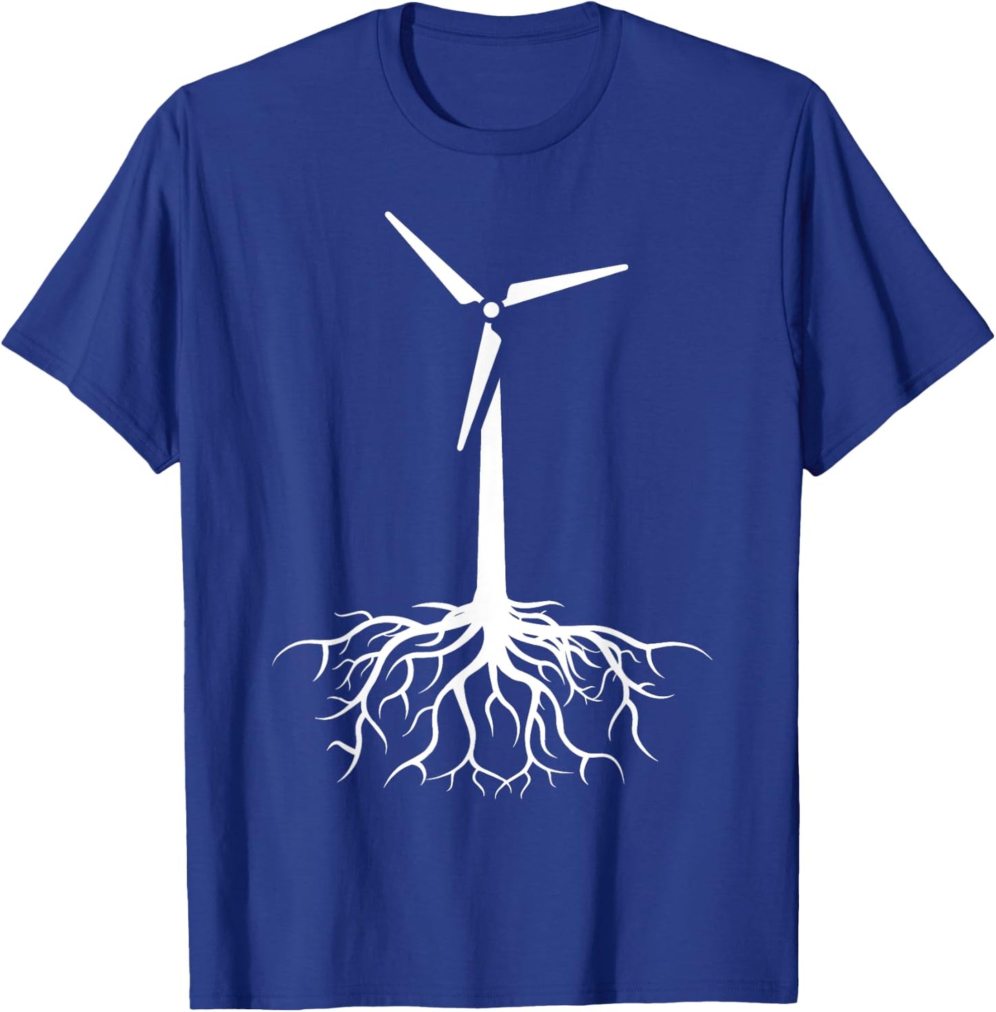Wind Power - Ecology Electricity Bio CO2 Windmill T-Shirt - T-Shirt | Royal