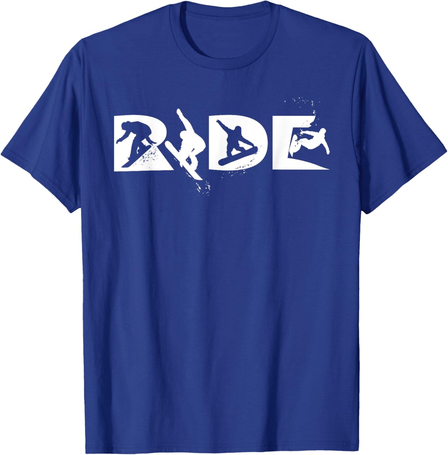 RIDE Snowboarding Funny Snowboard Snowboarder Gift Men Boys T-Shirt - T-Shirt | Royal