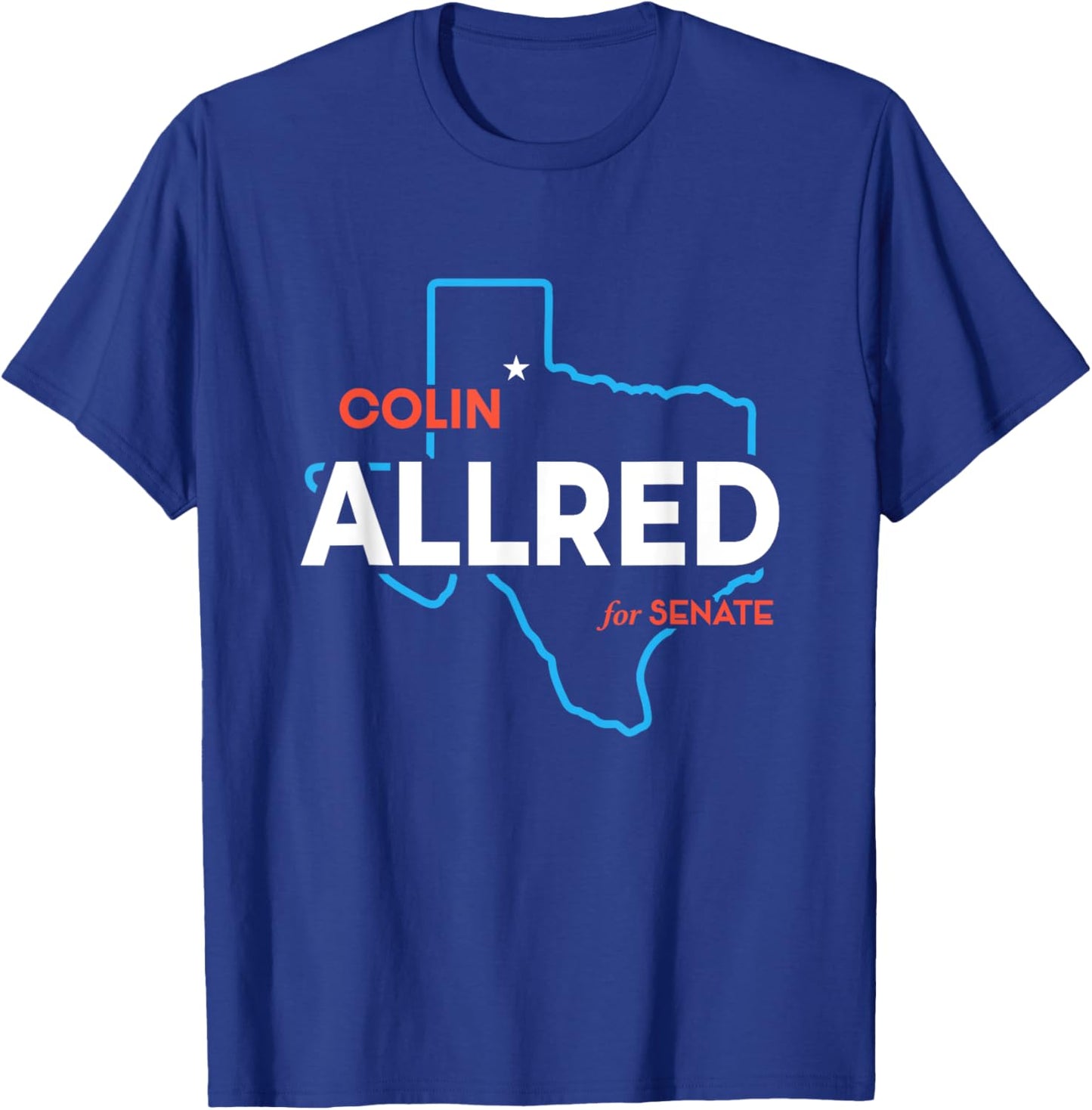 Colin Allred 2024 For US Senate Texas TX Democrat Senator T-Shirt - T-Shirt | Royal